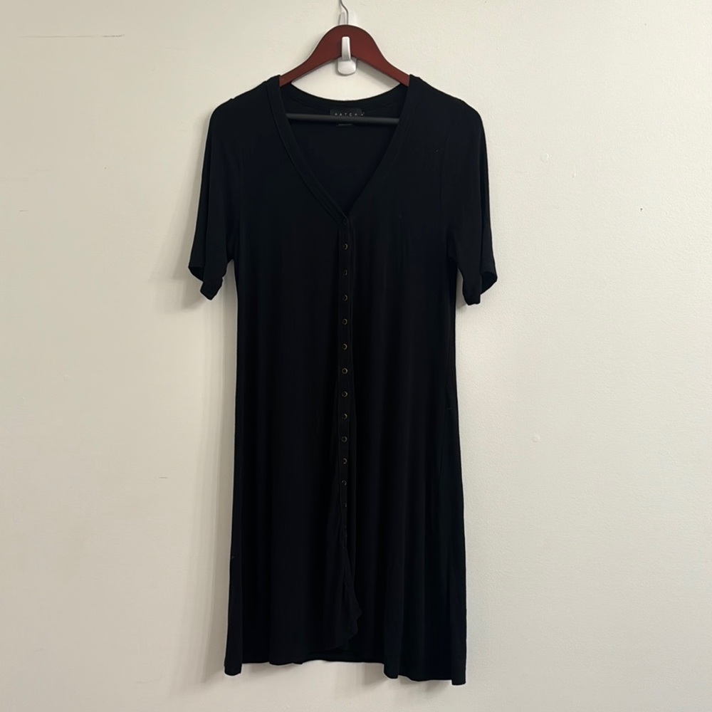 Hatch The Softest Rib Nursing Midi Dress sz 1 - Picture 5 of 9